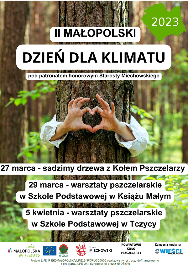 plakat kampanii w Powiecie Miechowskim w ramach II Małopolskich Dni Klimatu 2023